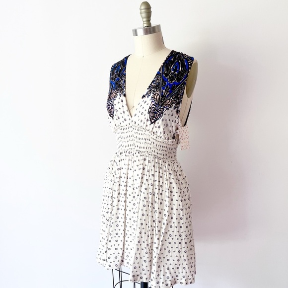 Free People Walking Through My Dreams Mini Dress with Side Cutouts - Picture 1 of 8